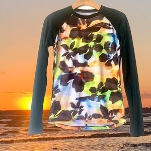 Dakine Sz L long sleeve Swim/Surf Shirt. Spf 50. Rash guard